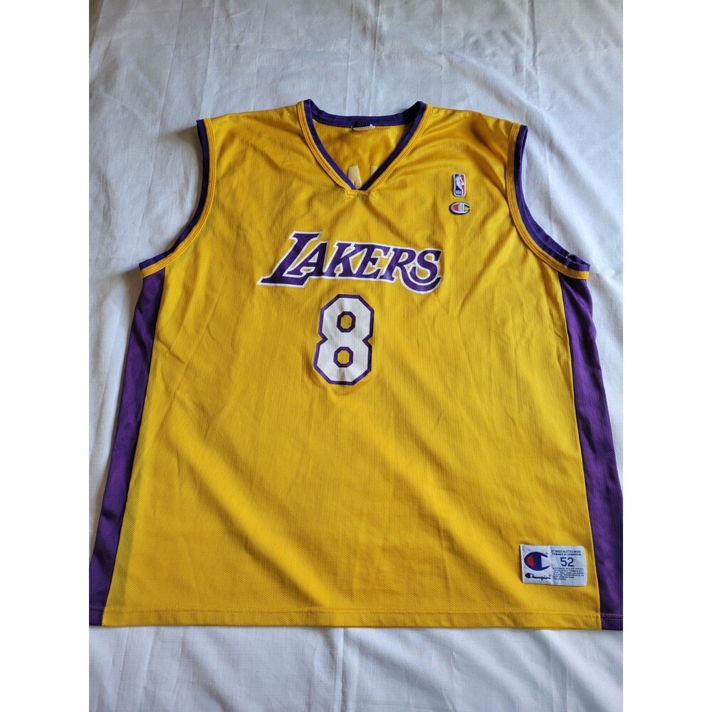 Vintage Los Angeles Lakers #8 Kobe Bryant Champion  XXL Jersey • Sz 52